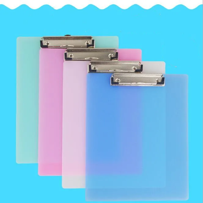 Transparent A4 A5 File Folder Document Clip Writing Board Metal Report Cover Spine Bar School Office Stationery