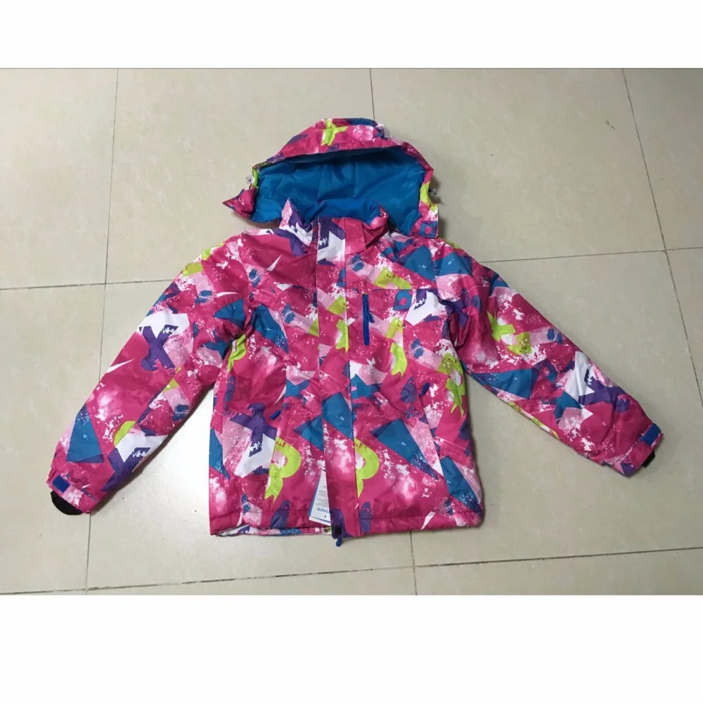 Marsnow/лыжный костюм зимняя куртка+ штаны 110-160 водонепроницаемый теплый утолщенный детский зимний комплект для девочек