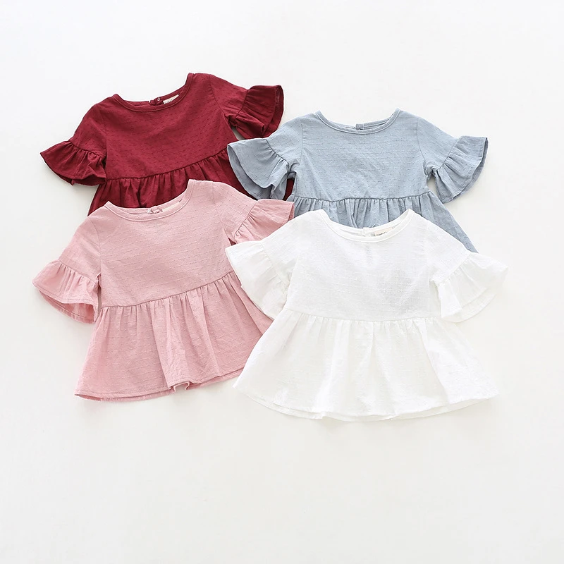 Custom a Merry Little Christmas1 Cotton Toddler Long Sleeve Ruffle Shirt Top Custom a Merry Little Christmas1 Cotton Toddler Long Sleeve Ruffle Shirt Top