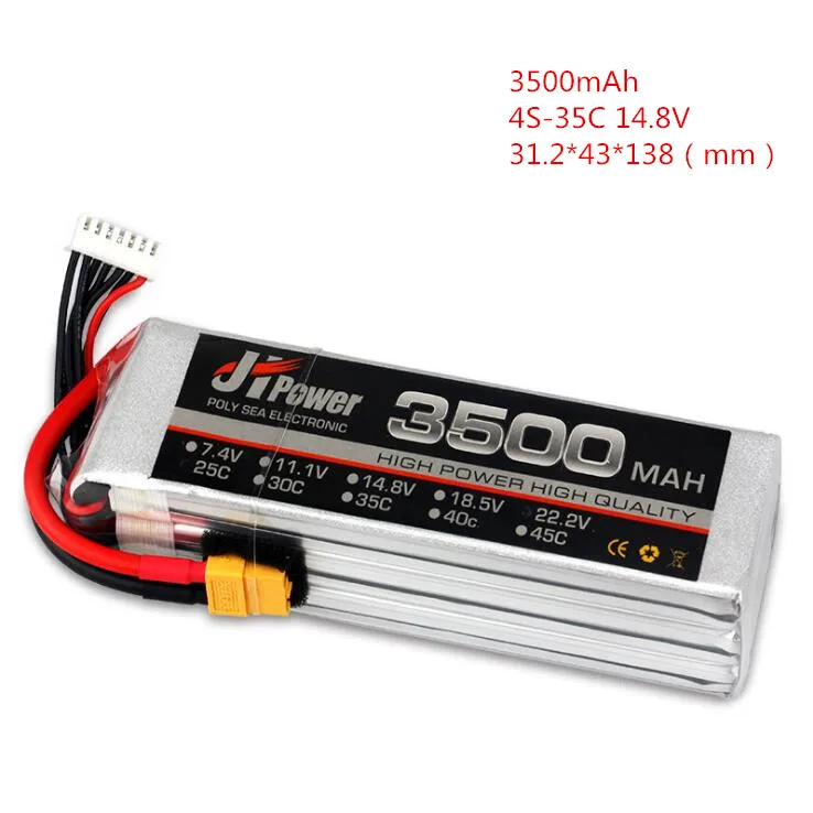 

3500mAh-4S-35C 14.8V RC LiPo Battery Ship model UAV battery