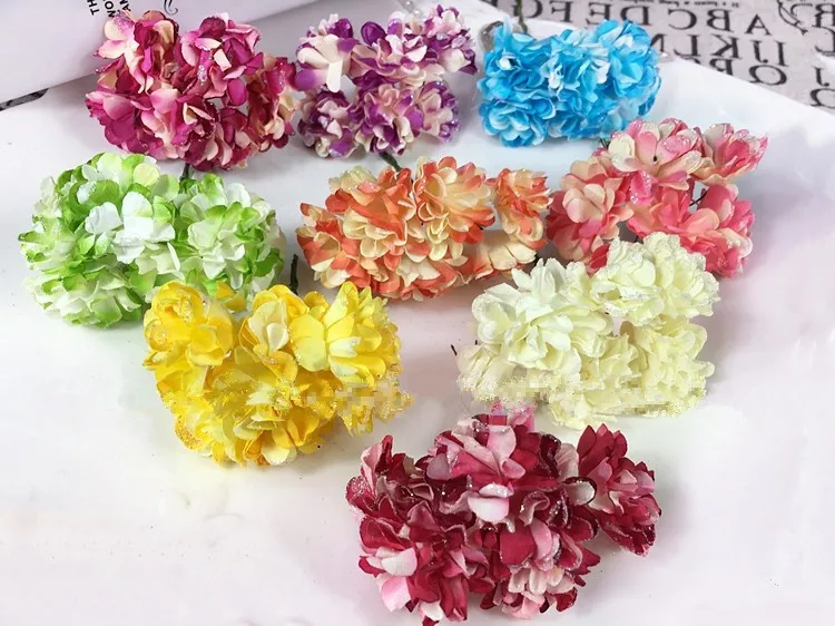Artificial Paper Bouquet flower for Wedding Decor Candy Box Flowers Accessories for Table Centerpieces 144pcspack (9)