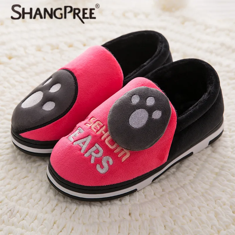 

New Arrival 2018 Winter women Shoes Home Slippers Bear paw Woman Indoor Shoes Warm Contton Slipper Plush Pantufa Soft 10 Colors