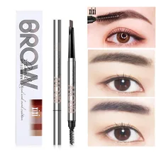 Xixi двухсторонний автоматический карандаш для бровей водонепроницаемый стойкий устойчивый к поту кофе коричневый серый черный карандаш для бровей AC036