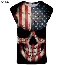 KYKU Skull Tank Top Men 3D Singlet