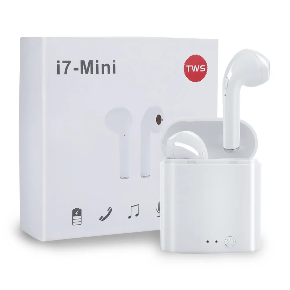 I7 Mini TWS беспроводные Bluetooth наушники стерео гарнитура X 8 для смартфона с зарядным