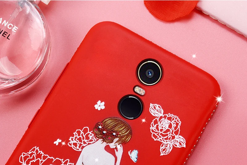 dress girl silicone case redmi 5 plus (10)