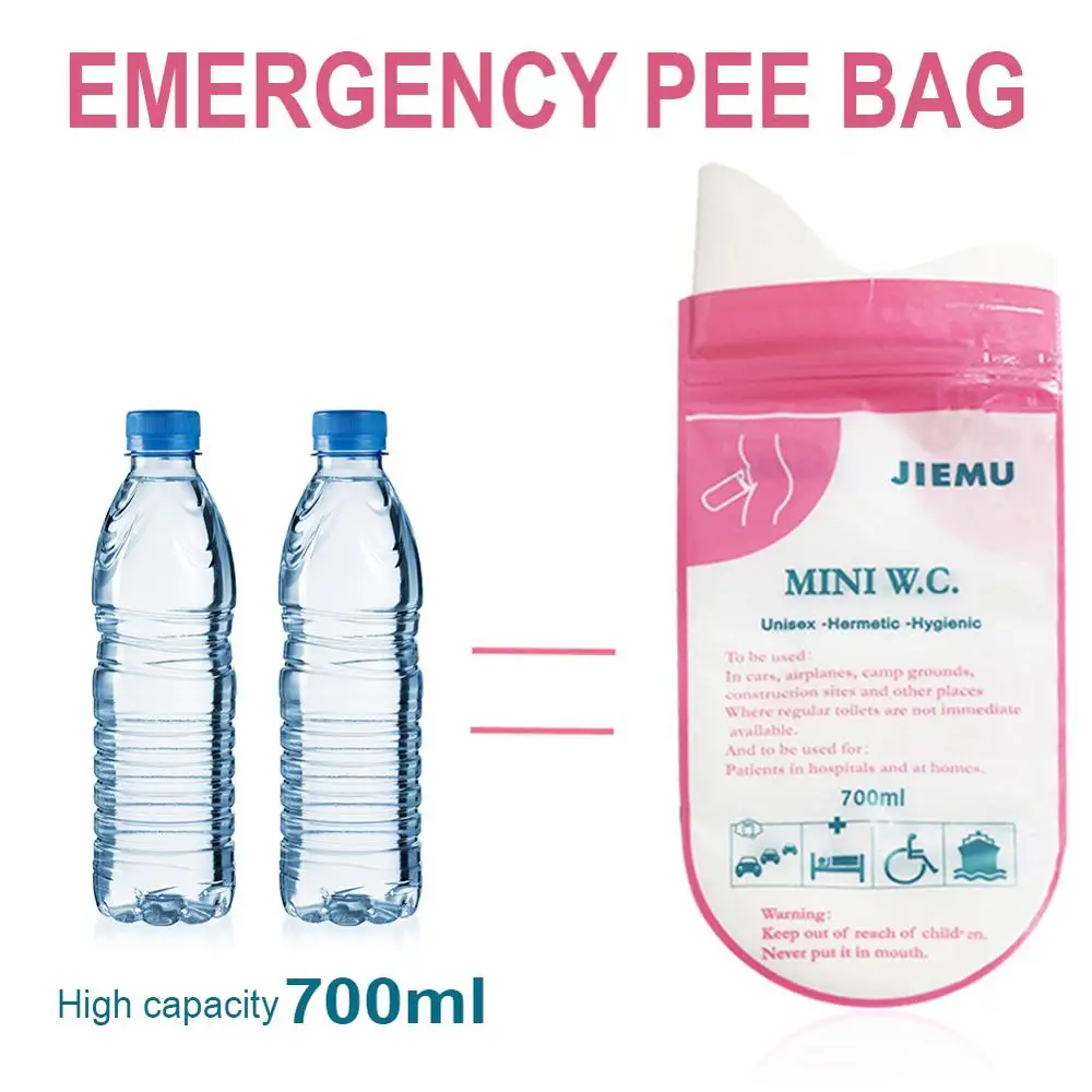 1/4pcs Urine Bags 700ml Portable Car Emergency Urine Bag Multifunction Vomit Bags Mini Toilet Unisex Urinal Outdoor Tools