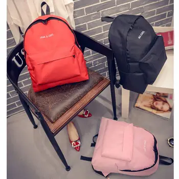 

Fashion Women 2019 Hot Sales Girls Youth Teenage Female Letters Print Backpack Student School Bag Travel Bags