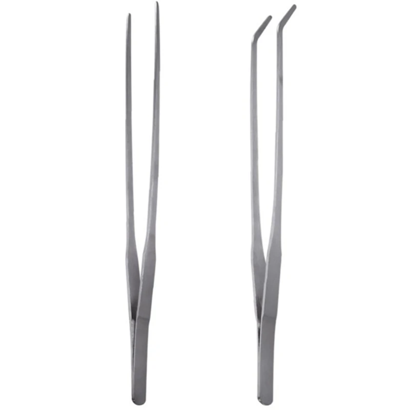 

27cm Straight/Elbow Stainless Steel Tank Tweezers Pliers Aquarium Tool Fish Tank Aquatic Plants Forceps Clip For Cleaning Tool