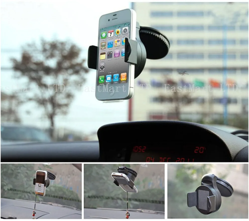 UNIVERSAL CAR WINDSHIELD MOUNT PHONE HOLDER CRADLE STAND KIT FOR All