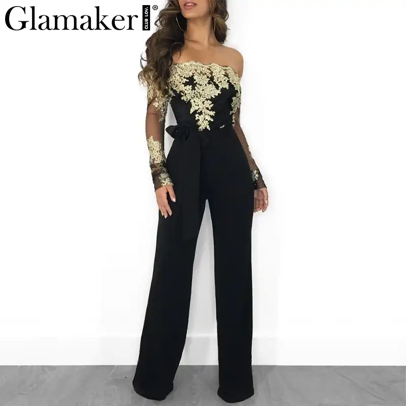 black playsuit long leg