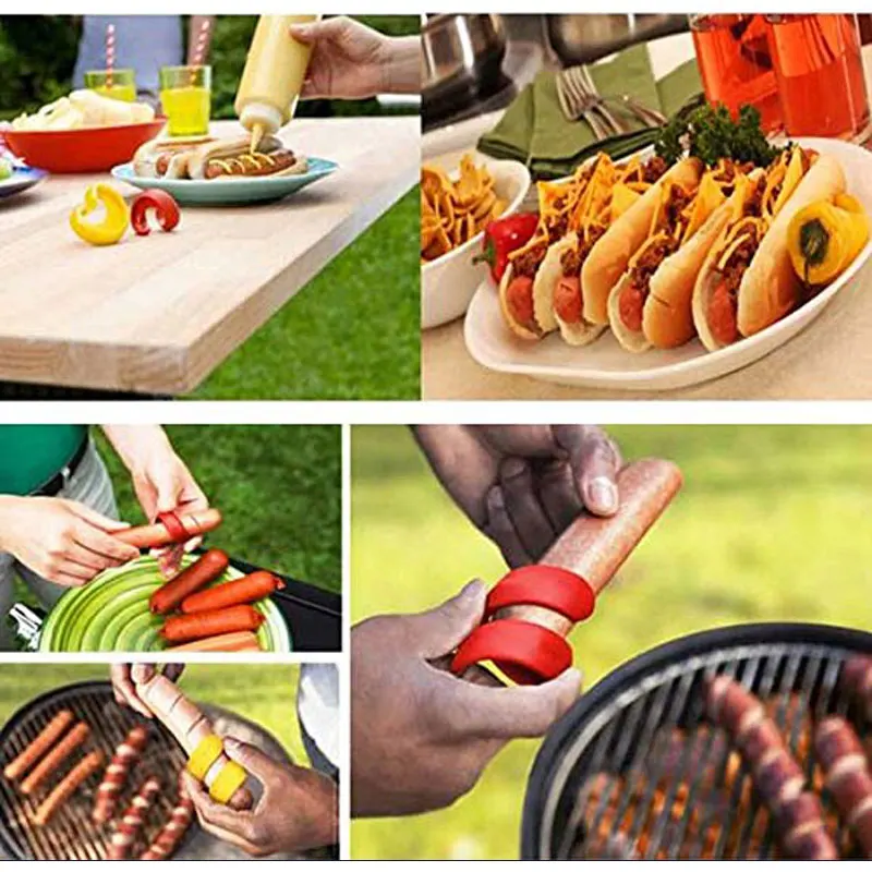 2pcs Fancy Sausage Cutter Spiral Barbecue Hot Dogs Cutter Slicer Kitchen  Cutting Gadget
