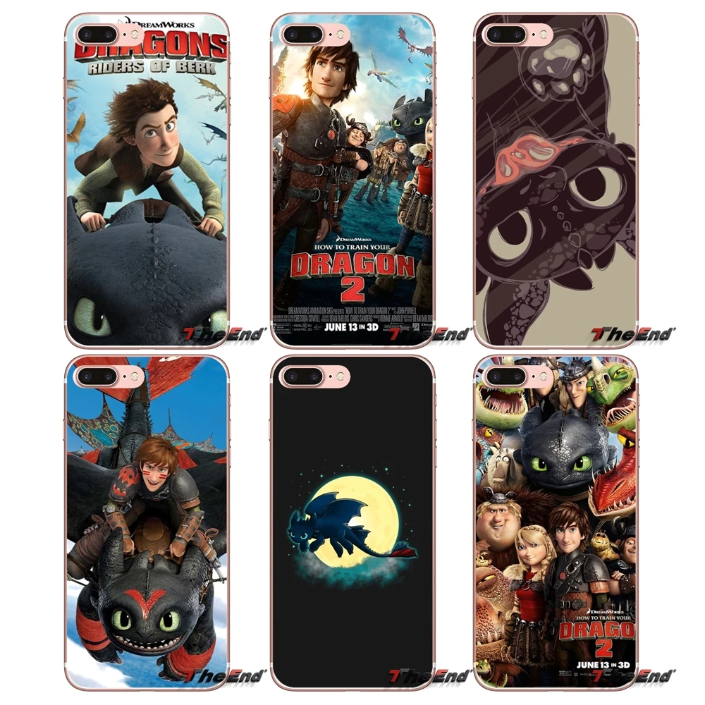 

Transparent TPU Bag Case For Samsung Galaxy S3 S4 S5 MINI S6 S7 edge S8 S9 Plus Note 2 3 4 5 8 How to train you dragon Toothless