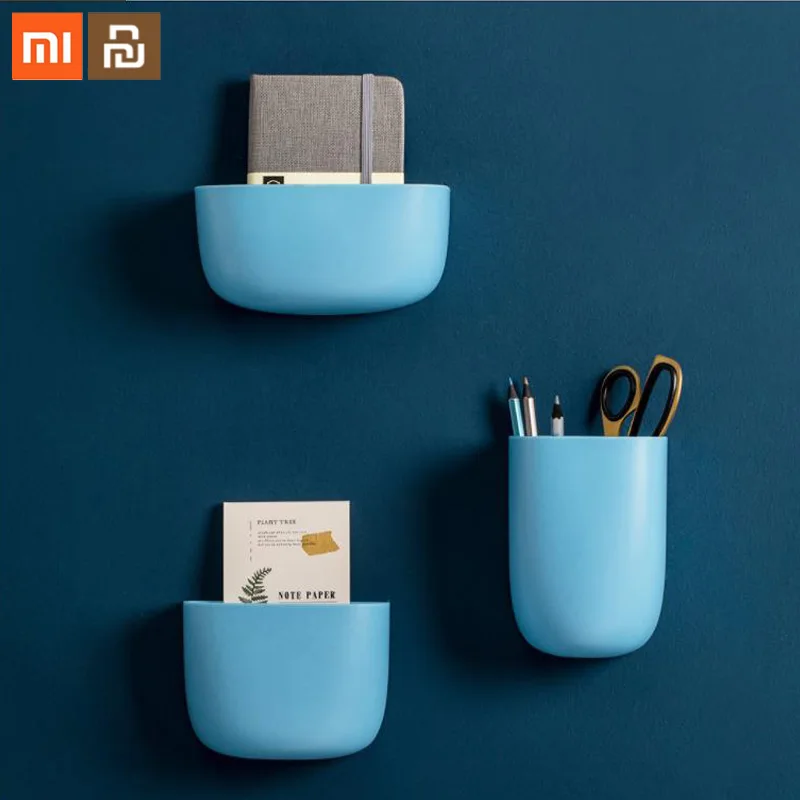 3 шт./компл. Xiaomi Mijia Настенные ящики для хранения Простой Настенный гвоздь для хранения или наклеить на стену умный дом