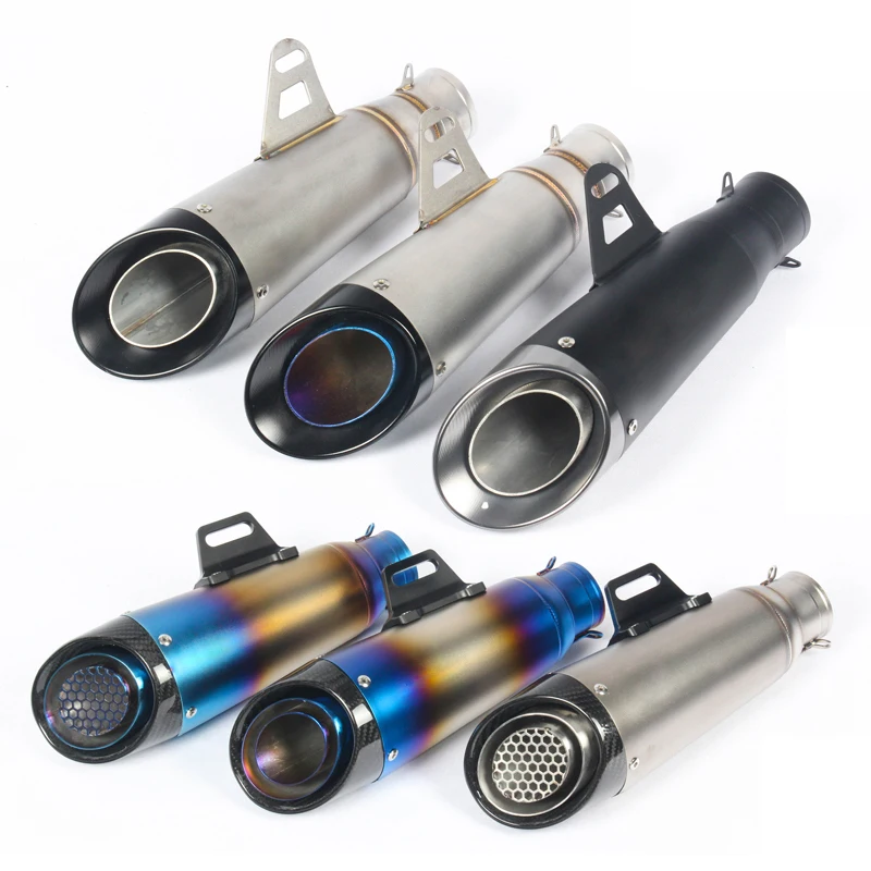 

Universal 51 mm 60.5 mm Motorcycle Exhaust Tail Pipe No DB Killer with Welding Adapter Sticker for Benelli 300 600 CBR 300 500