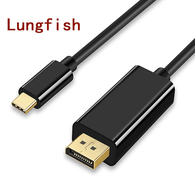 

Lungfish DP to TYPE C USB 3.1 C to Display port 4K 60HZ HDTV Adapter for Macbook 6FT(1.8m)