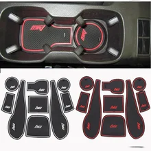 Supporto di tazza auto Zerbino cancello slot pad porta tappeti Interior Tazza Zerbino adesivi Per Chevrolet AVEO 2011-2014 Non- antiscivolo 9 pz per set