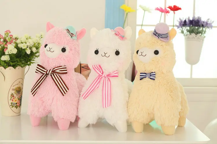 35 см Alpacasso грязи Топпер с фигурками лошадей шляпа Альпака плюшевые игрушки прекрасный чучело овец дети кукла подарок на день рождения