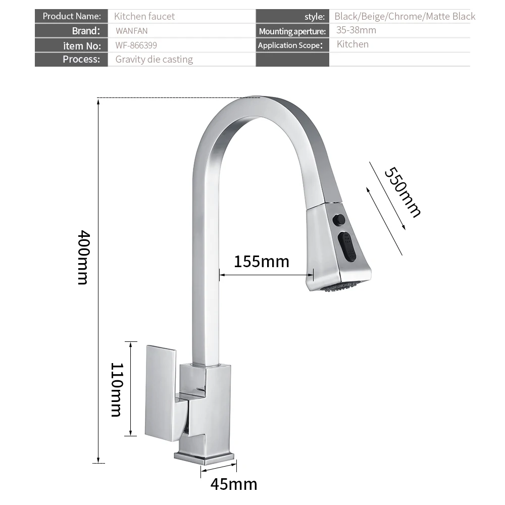 Kitchen Faucet Mixer Pull Out Kitchen Tap Single Handle Single Hole 360 Rotate Copper Chrome Swivel Sink Mixer Tap Kitchen Faucet Mixer Pull Out Kitchen Tap Single Handle Single Hole 360 Rotate Copper Chrome Swivel Sink Mixer Tap