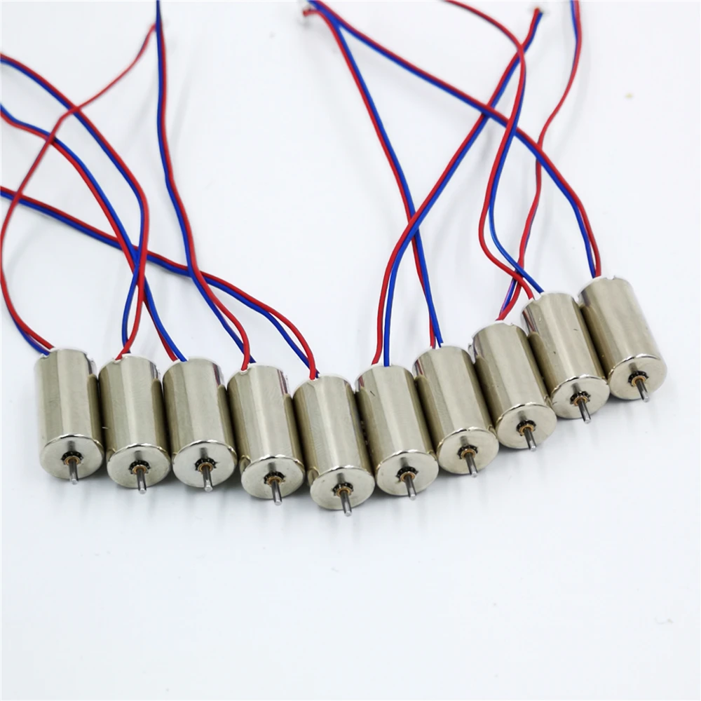 

10PCS/LOT Micro 1020 Coreless Motor Red-Blue Crossing Machine Spindle Motors NdFeB Super Magnetic DC3-4.2V Hollow Cup Motors