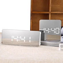 

Multifunction LED Mirror Alarm Clock Digital Clock Snooze Display Time Night Led Light Table Desktop Alarm Clock Despertador Hot