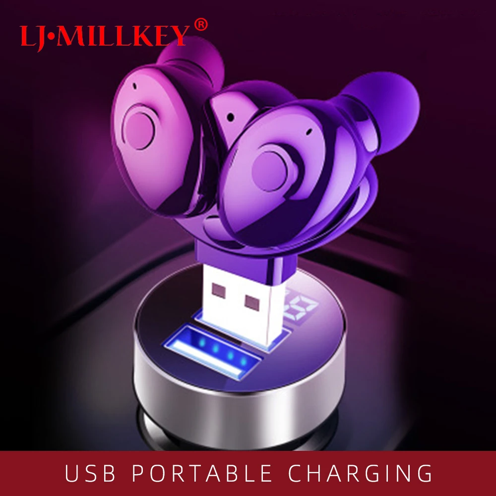 

Bluetooth 5.0 Earphones Portable TWS Wireless Headset 3D Stereo Sound With Mic Sports Earbuds Auto Pairing Headset YZ289