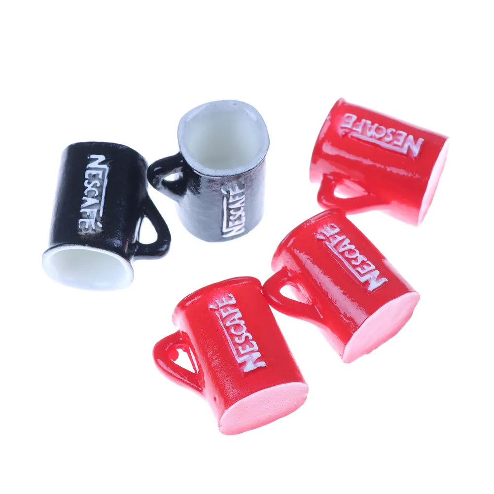

5pcs Mini Cup For Girl Miniature Dollhouse Coffee Cup Kitchen Room Food Drink Home Tableware Decors HOT