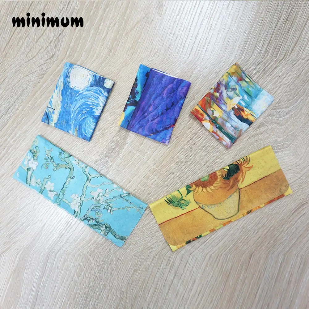 15pcs Retro oil painting Glasses Cloth Microfiber Clean Lens Dust Wiper Camera Screen Cleaner Soft Suede Deer skin flannelette (8)