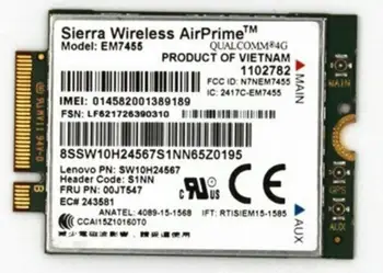 

Wireless Adapter Card for 00JT547 4G GOBI6000 EM7455 LTE WWAN Module Card Lenovo Thinkpad X260 T460 P70