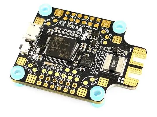 Matek Systems BetaFlight F405-CTR F405 CTR Контроллер полета встроенный PDB OSD 5 V/2A BEC ток Сенсор для дистанционно управляемого мультикоптера