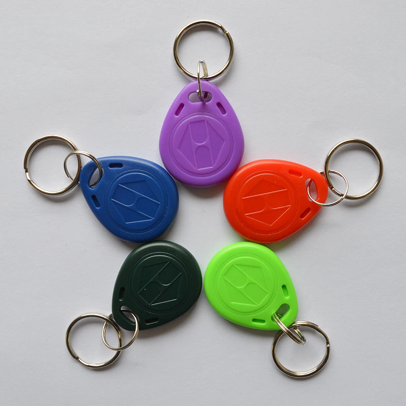 10pcs 13.56MHz IC M1 Keyfobs Tags Access Control RFID Key Finder Card Token Attendance Management Keychain ABS Waterproof