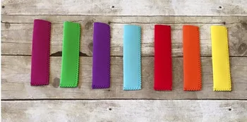 

1000pcs/lot free shipping popsicle holders neoprene ice popsicle sleeve Pop holders pop ice sleeves freezer 4*15cm