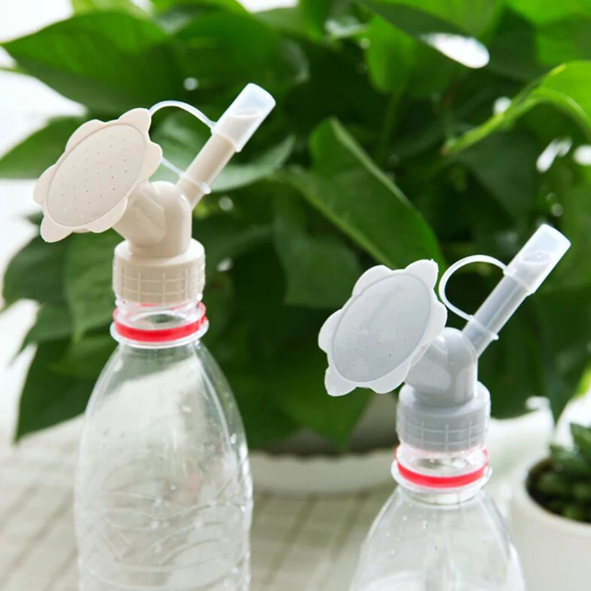2 в 1 пластиковое оросительное сопло для цветочных комнатных растений бутылка для полива банок Лейка для душа головка садовый инструмент