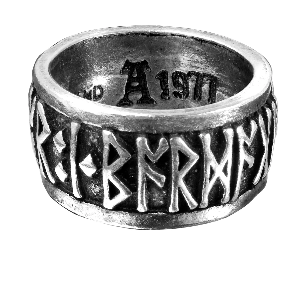 

Men Women Punk Ring Rock Roll kpop Silver Gothic Vintage Big Rotating Bikers Bible Rings Men's Viking Ring Female Jewelry