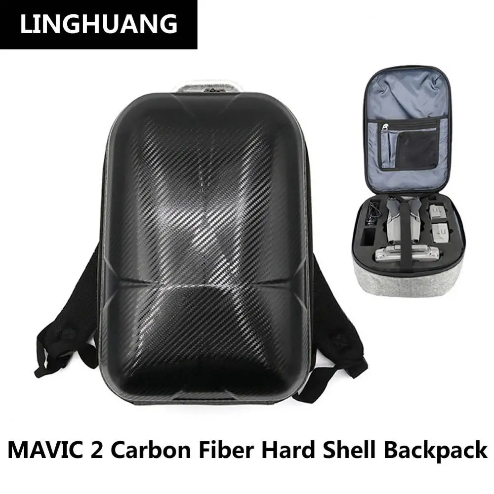 

DJI New Drone Accessories Storage Bag For Mavic 2 Carbon Fiber Hard Shell Backpack Waterproof Durable Case For MAVIC2 Quadcopter