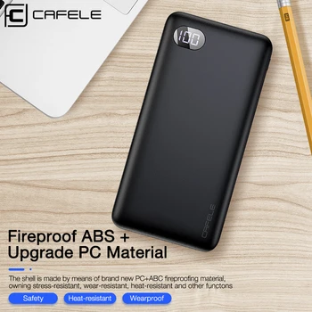 

CAFELE 20000mAh Power Bank Portable Charging Powerbank for iPhone Micro Type C Input Mobil Phone Power banks For Huawei Samsung