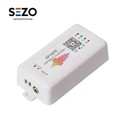 SP107E RGB Светодиодные полосы контроллер для WS2812 SK6812 SK9822 APA102 полосы Музыки Bluetooth пикселей контроллер по телефону приложение DC5-24V