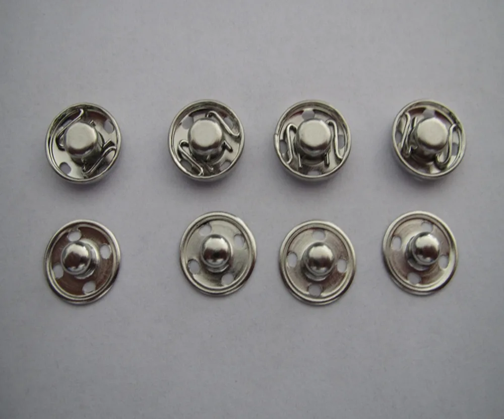 Free shipping 12mm snap button plating silver color brass fastener