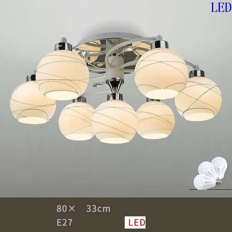 Lampen современный Lampada для п Luminaria De Teto Гостиная светильник светильники черный потолочный светильник - Цвет корпуса: Version F