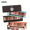 NOVO mode fard à paupières palette 10 couleurs mat fard à paupières palette nue paillettes ombre à paupières maquillage nu maquillage ensemble corée cosmétiques ► Photo 2/6