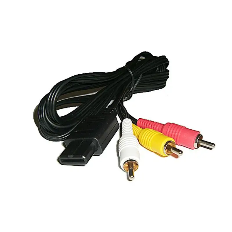 

1 Pc Black Selector 3 Ports Video Game Switch Cable AV RCA for Nintendo Wii TV DVDP4PM