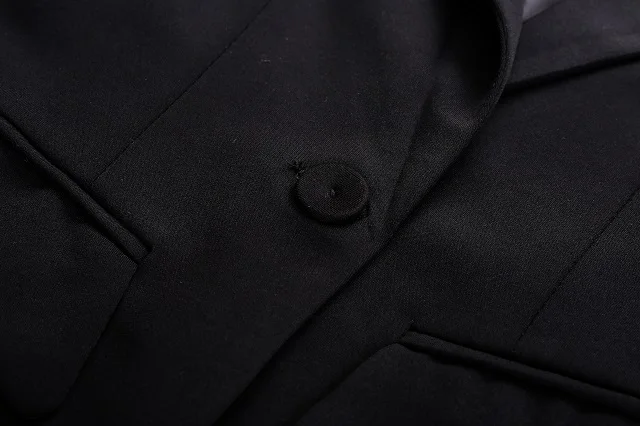 2019 Весна Новая мода тонкий большие размеры костюм женский короткий комбинезон платье черный костюм Превосходная куртка маленький костюм