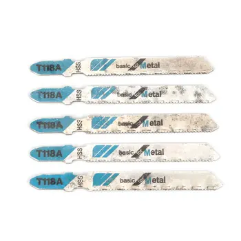 

5pcs/set T118A Saw Blade Hacksaw Jig Saw Blade Set Reciprocating Curve Saw Blade For Hard Metal Saw Cutting Tool Drop Shipping