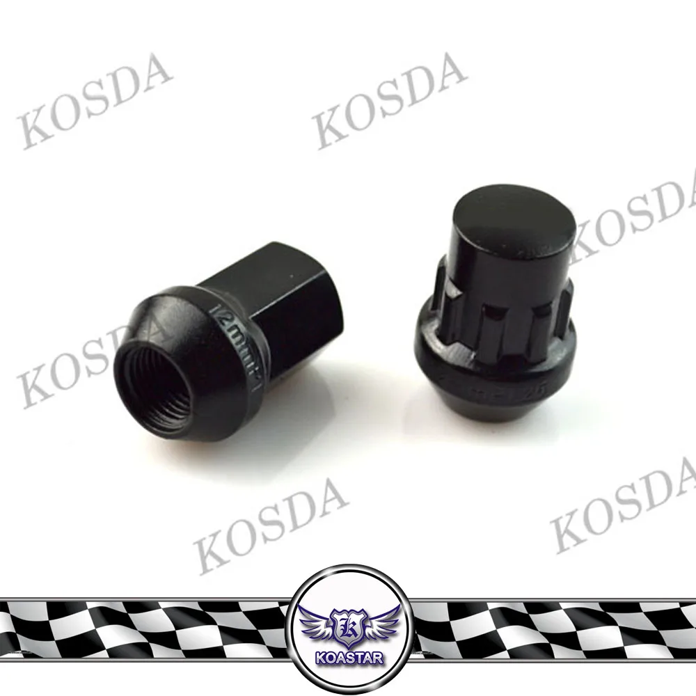 

32mm Steel Wheel Nuts Race Lock Lug Nuts 12x1.5 12x1.25 20 Pieces