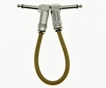 

KAISH Clear Brown 20cm Mono Guitar Effect Pedal Board Patch Cable Effects Pedal Cord