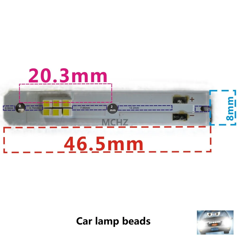 1piezas C6 coche bombillas de faros H1 H3 H7 H11 9005 9006 de 880 luces светодиодный светильник H4 9004 9007 H13 Hi-Lo haz de estilo del