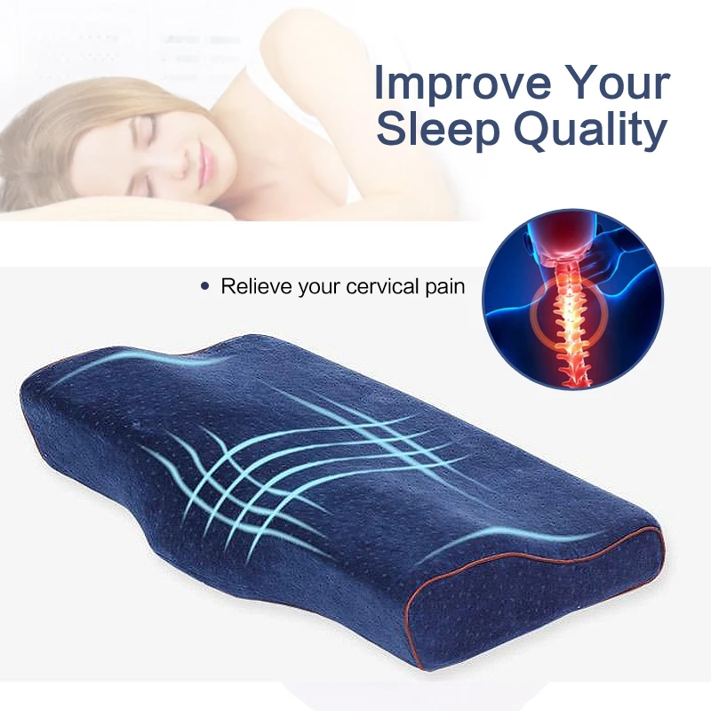 60 34cm Large Size Bedding Pillow Memory Foam Concave Ergonomic