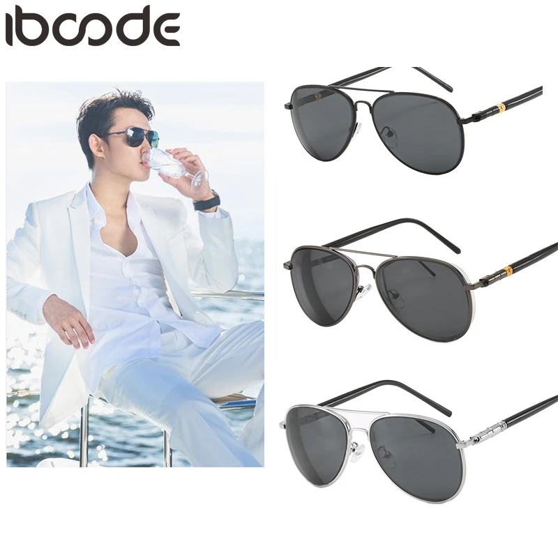 Iboode готовые очки для близорукости, мужские и женские поляризационные квадратные близорукие очки для вождения, мужские очки, диоптрические-0,5-6,0