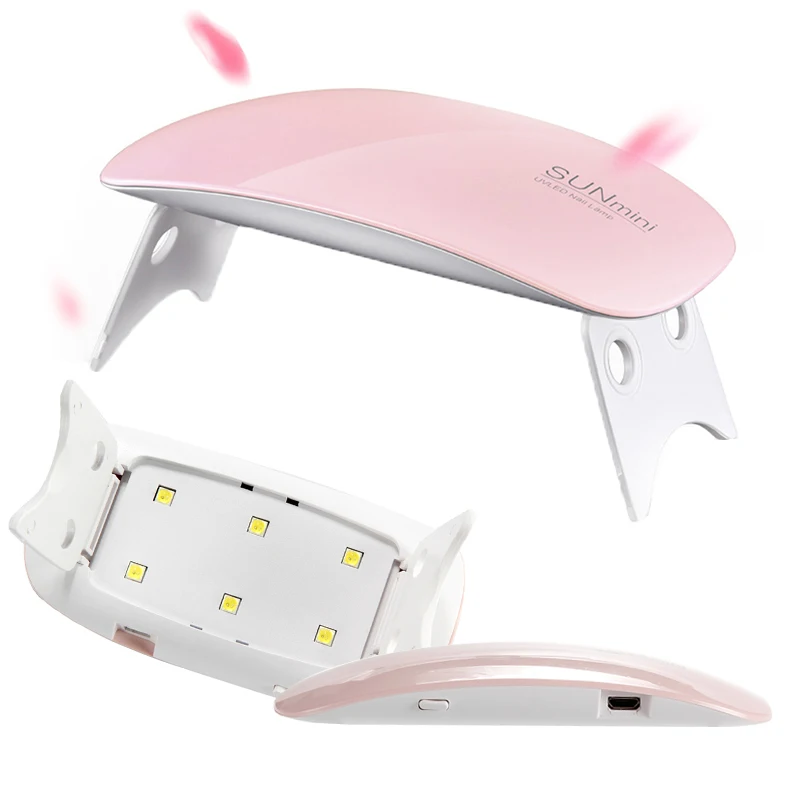 

6W Sun Mini Nail UV Lamp Dryer for Curing All Gel Polish USB Cable Nail Dryer Nail Art Tools Manicure Machine LED Lamp for Nails