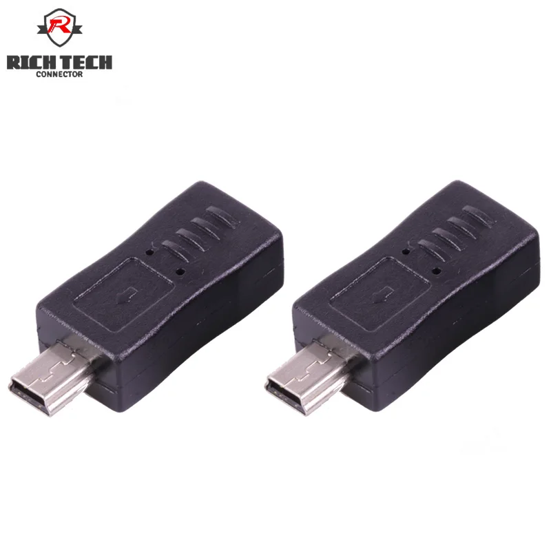 Мини usb штепсельная вилка к микро гнезду адаптер/конвертер|Соединители| |